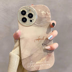 丸みフォルム×大理石マーブル｜高品質シリコンiPhoneケース