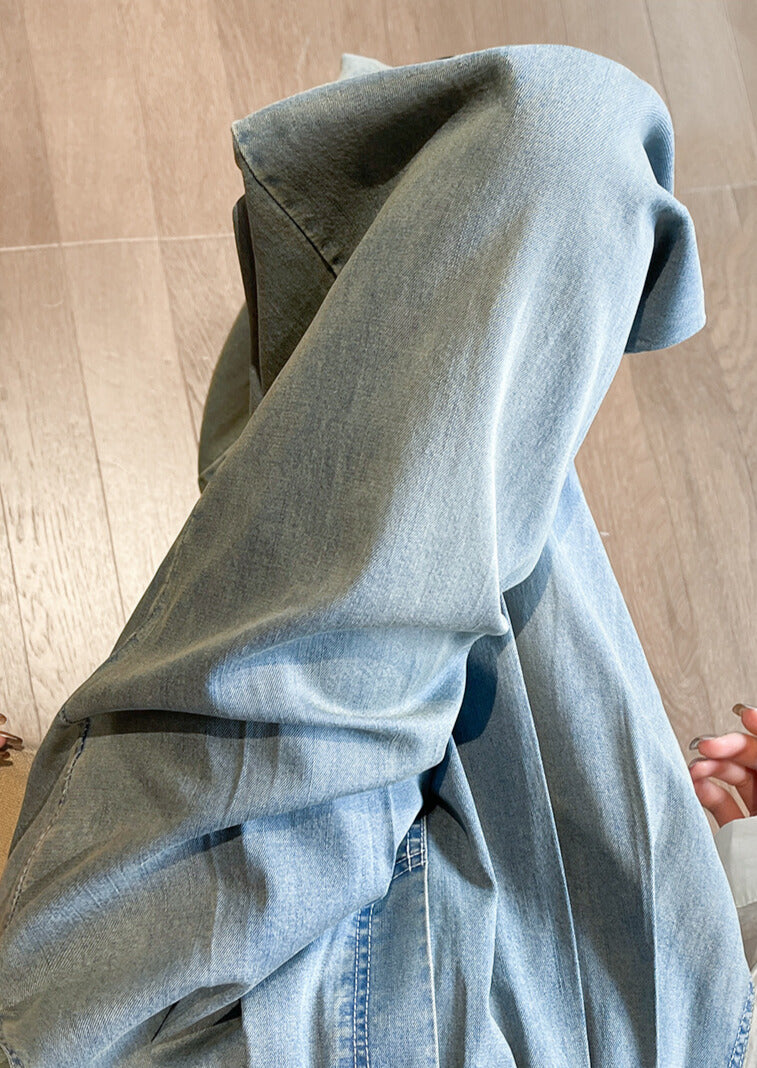 脚長シルエット｜ワイドデニムパンツ