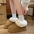 ボアショート厚底ムートンブーツ