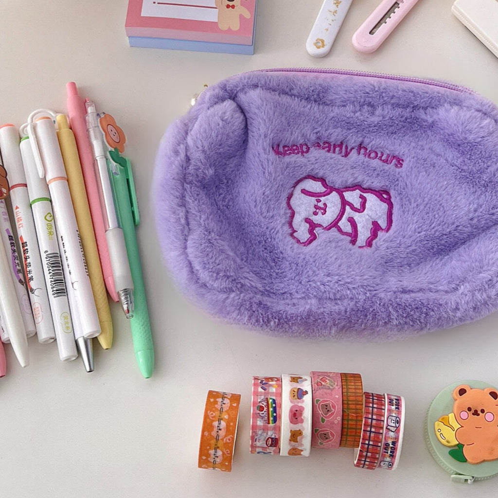 カラフルデザイン｜ふわもこ小物ポーチ