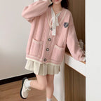 スクールライク｜ケーブル編みカーディガン