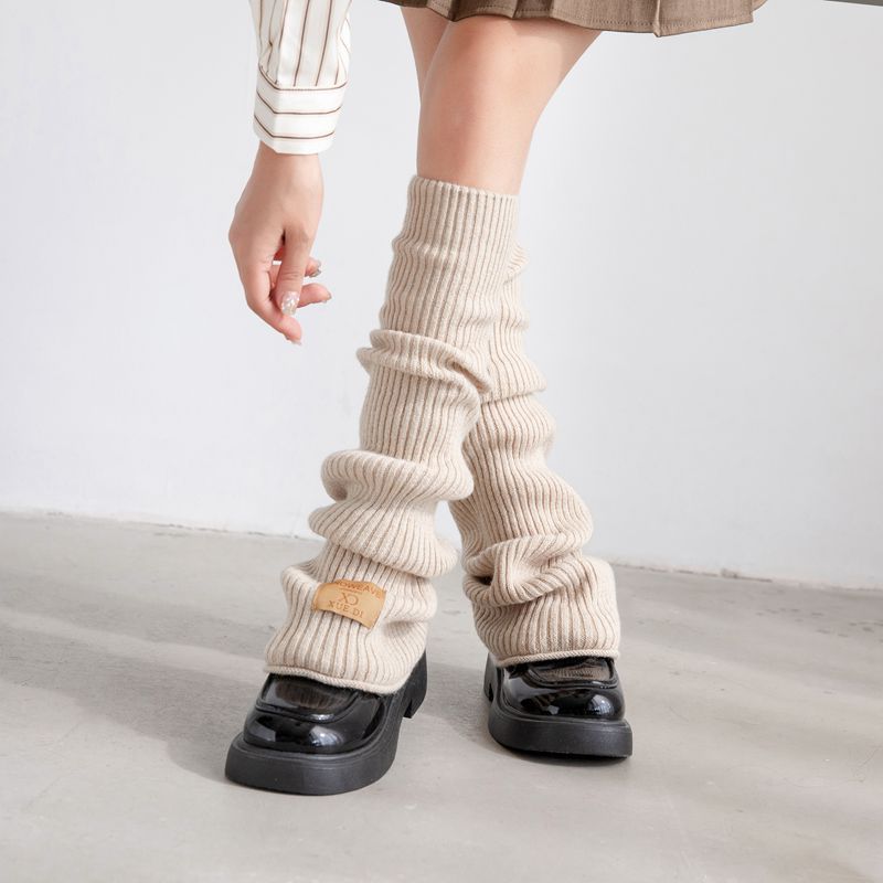 リブニットレッグウォーマー