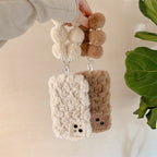 ファーパールチャームスタンドiPhoneケース