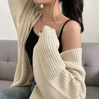 ソフトタッチルーズニットカーディガン