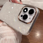 グリッターシェルフレームiPhoneケース