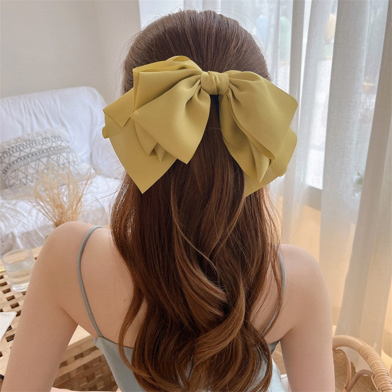 大きめリボン｜スプリングクリップヘアピン