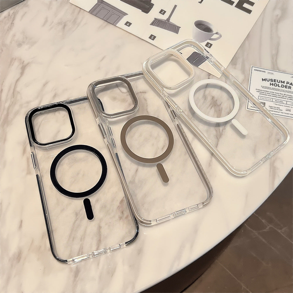 【MagSafe対応】クリアマグネットリング｜TPU iPhoneケース