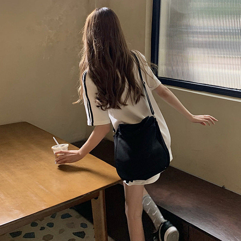 スポーティライン｜コットンワンピース