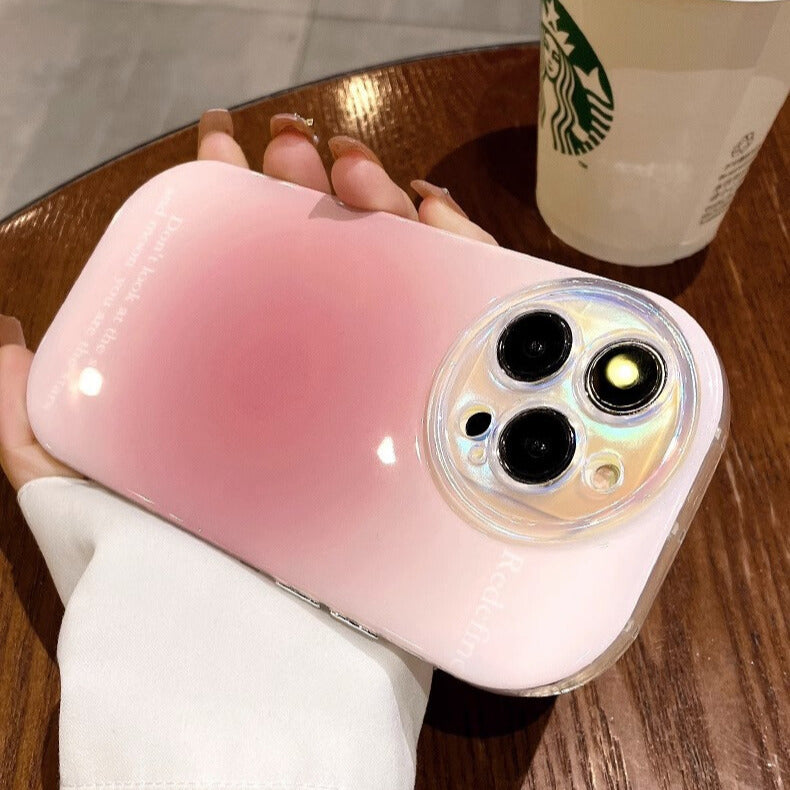 丸みフォルム×透明感グラデーション｜高品質シリコンiPhoneケース