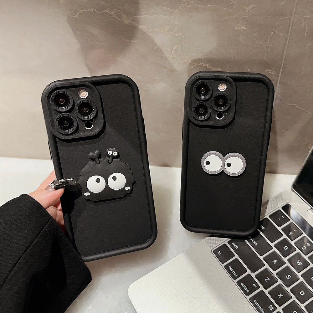 まんまる目が見つめる｜立体キャラiPhoneケース