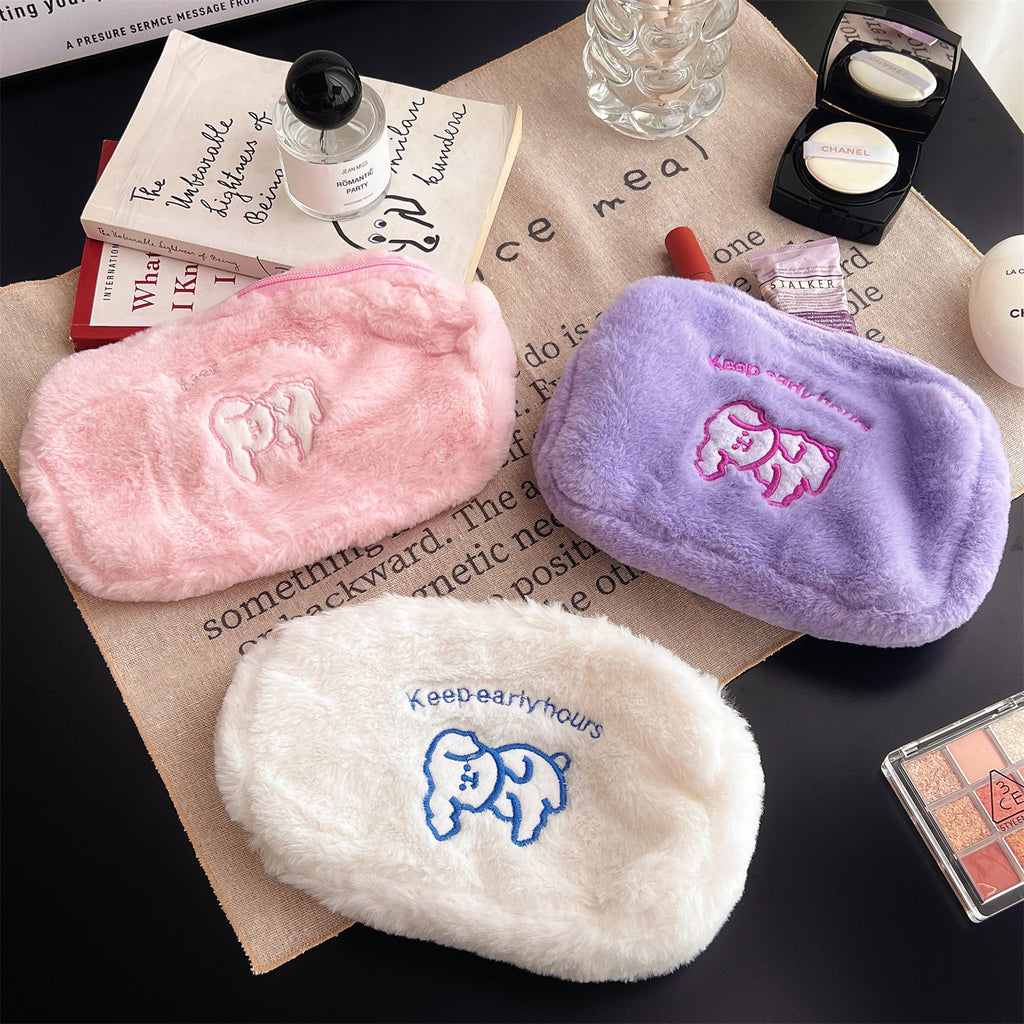 カラフルデザイン｜ふわもこ小物ポーチ