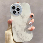 丸みフォルム×大理石マーブル｜高品質シリコンiPhoneケース