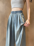 脚長シルエット｜ワイドデニムパンツ