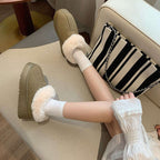 ボアショート厚底ムートンブーツ