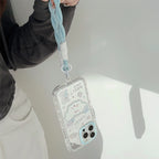 アニマル柄｜ストラップ付きミラーiPhoneケース