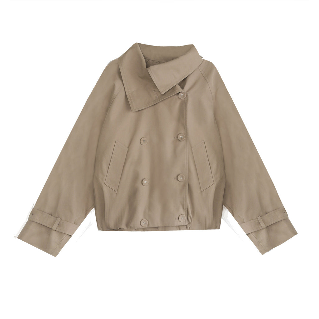 スタンドカラーダブルジャケット