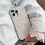 ブルーフラワー｜クリアiPhoneケース