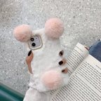 ファーボールデザインiPhoneケース