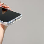 クリアキルティングラメiPhoneケース