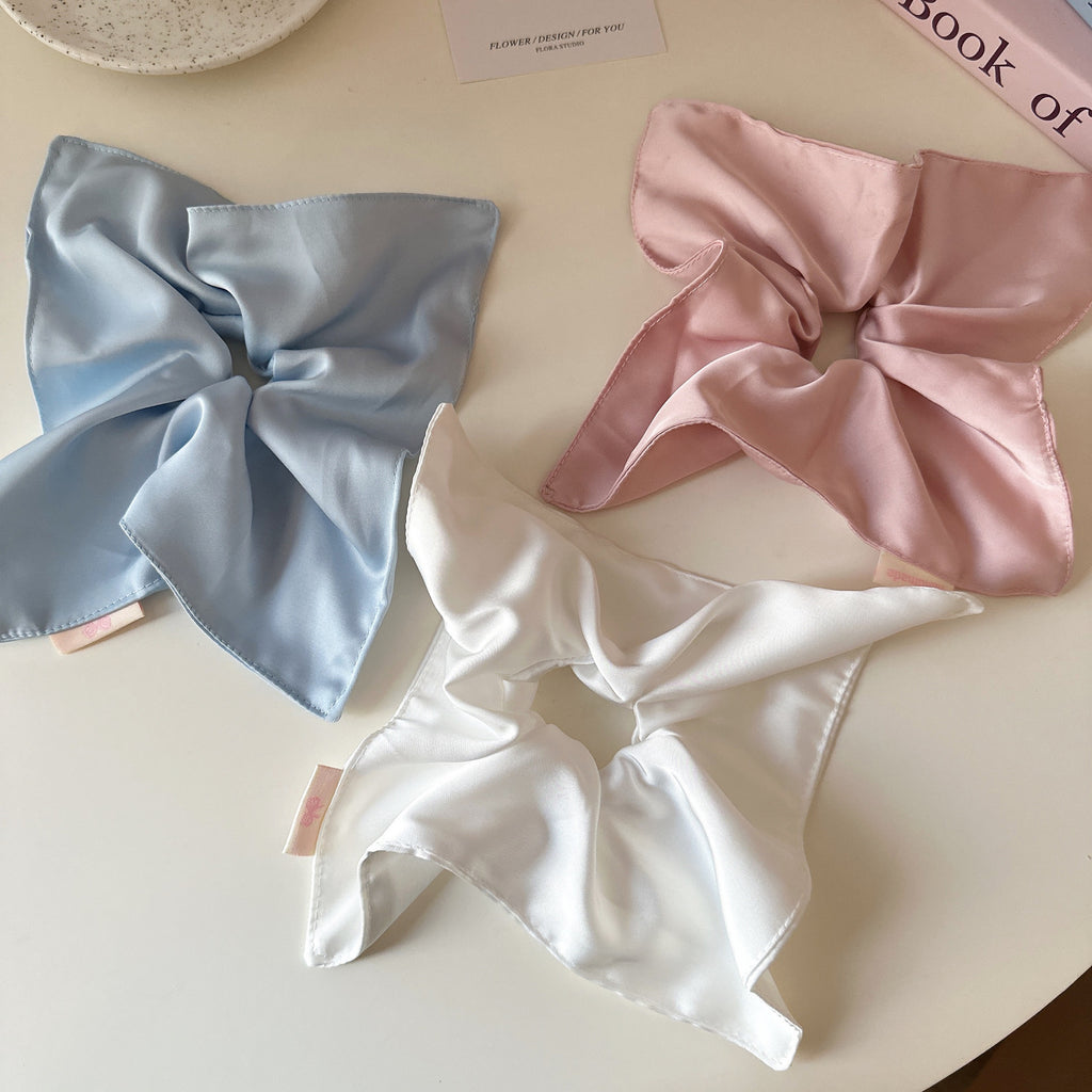大きめリボン風｜サテンシュシュ
