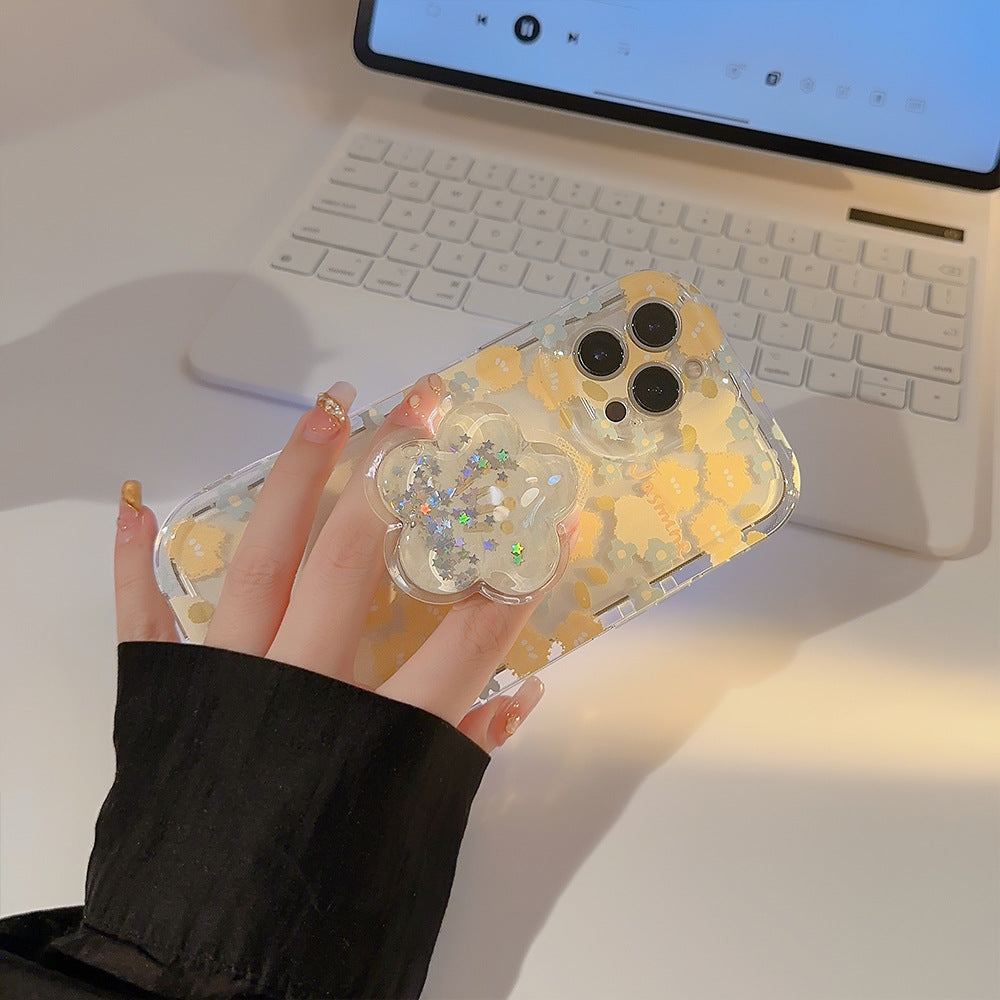 フラワースタンドクリアiPhoneケース