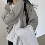 ジップスリーブショートパーカー