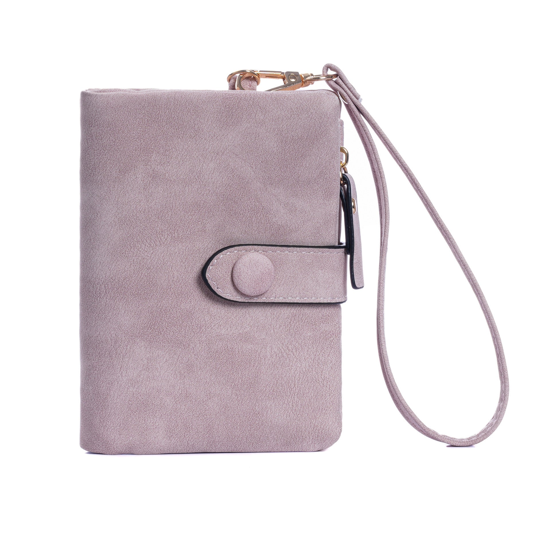 スエード調デザイン｜収納たっぷり二つ折り財布