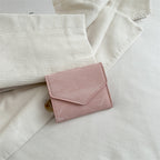 マーブル柄フラップ｜三つ折りミニ財布