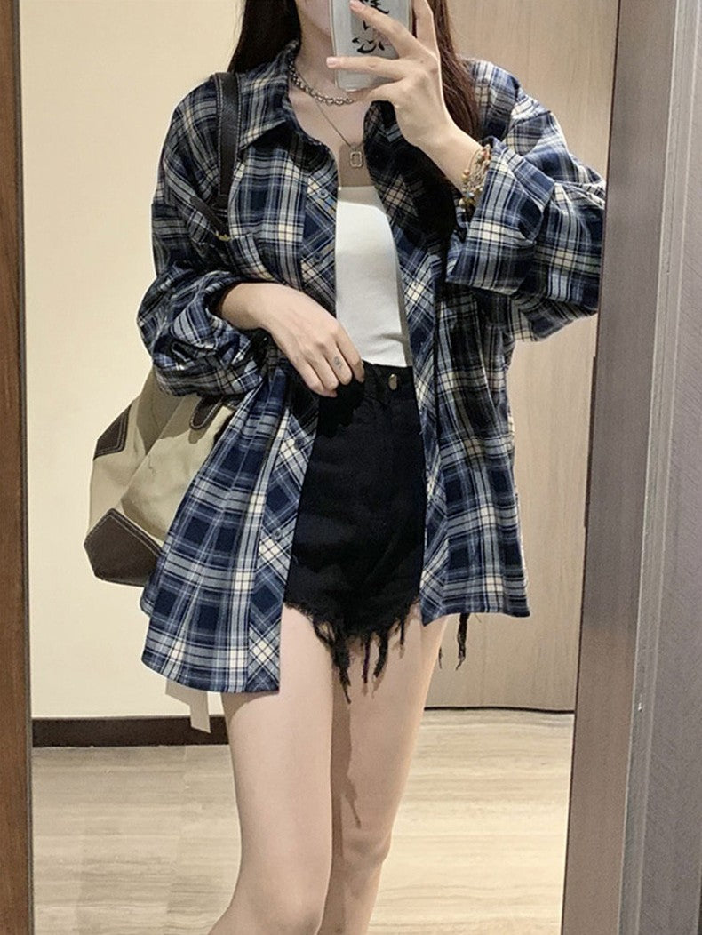 ゆるシルエット｜ストライプオーバーシャツ