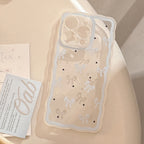 ゆるふわライン｜リボンとドットのiPhoneケース