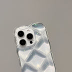 クリアキルティングラメiPhoneケース