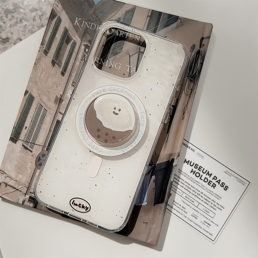 便利なマグネットスタンド付き｜キュートココナッツ iPhoneケース