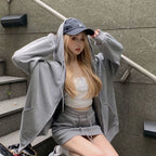 フーディー×ミニスカート セットアップ