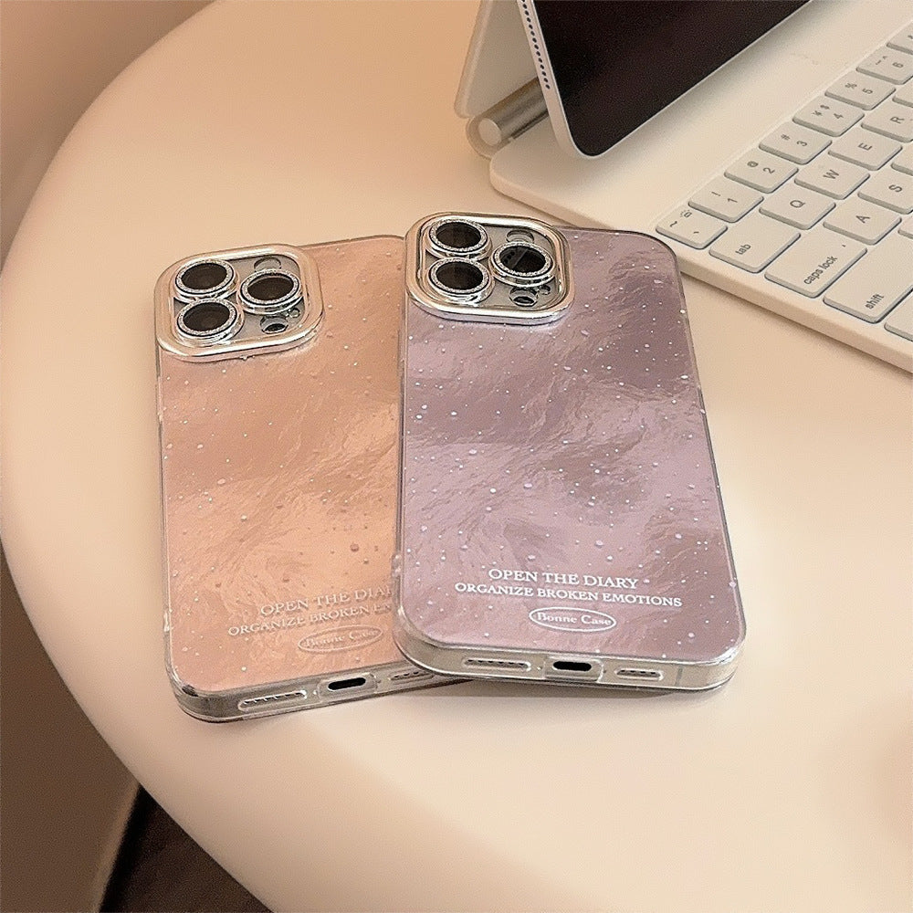 きらめく質感｜シルバーiPhoneケース