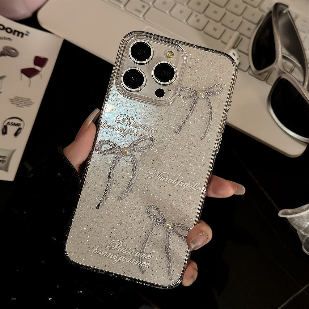 リボン＆パール｜きらめきiPhoneケース