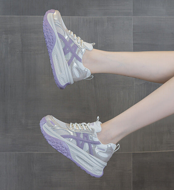 ボリュームメッシュ｜サイドライン厚底スニーカー