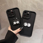 まんまる目が見つめる｜立体キャラiPhoneケース