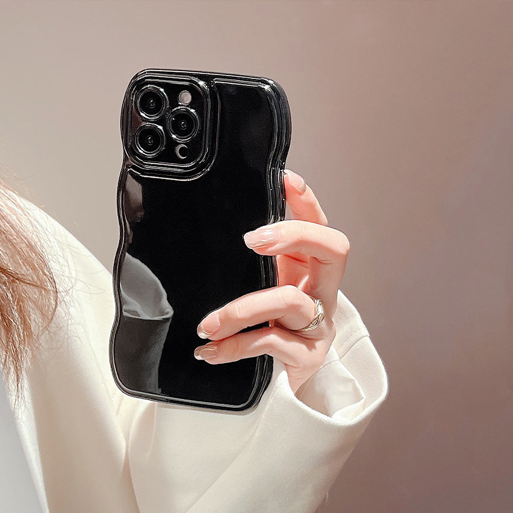 波打ちラインがかわいい｜ツヤ系iPhoneケース