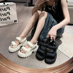 ダブルベルト｜スポーティー厚底サンダル