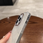グリッターシェルフレームiPhoneケース