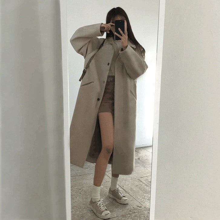 ストレートラインロングコート