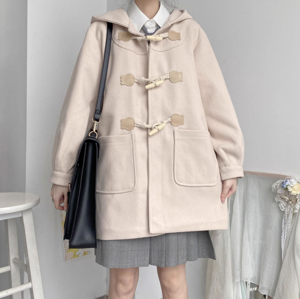 トグルボタンショートダッフルコート