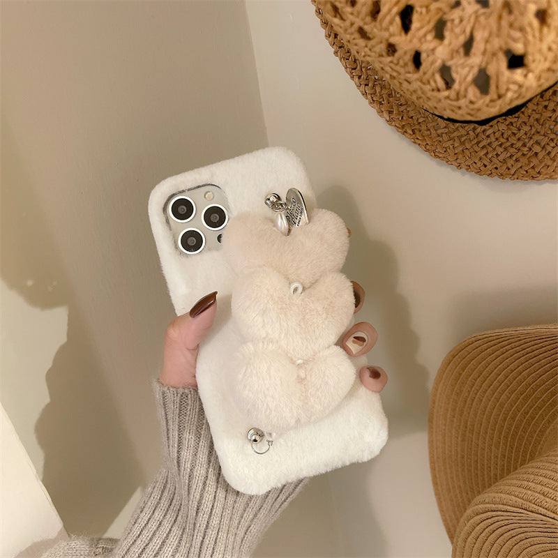 ハートファーグリップiPhoneケース