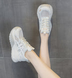 ボリュームメッシュ｜サイドライン厚底スニーカー