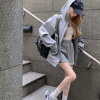 フーディー×ミニスカート セットアップ