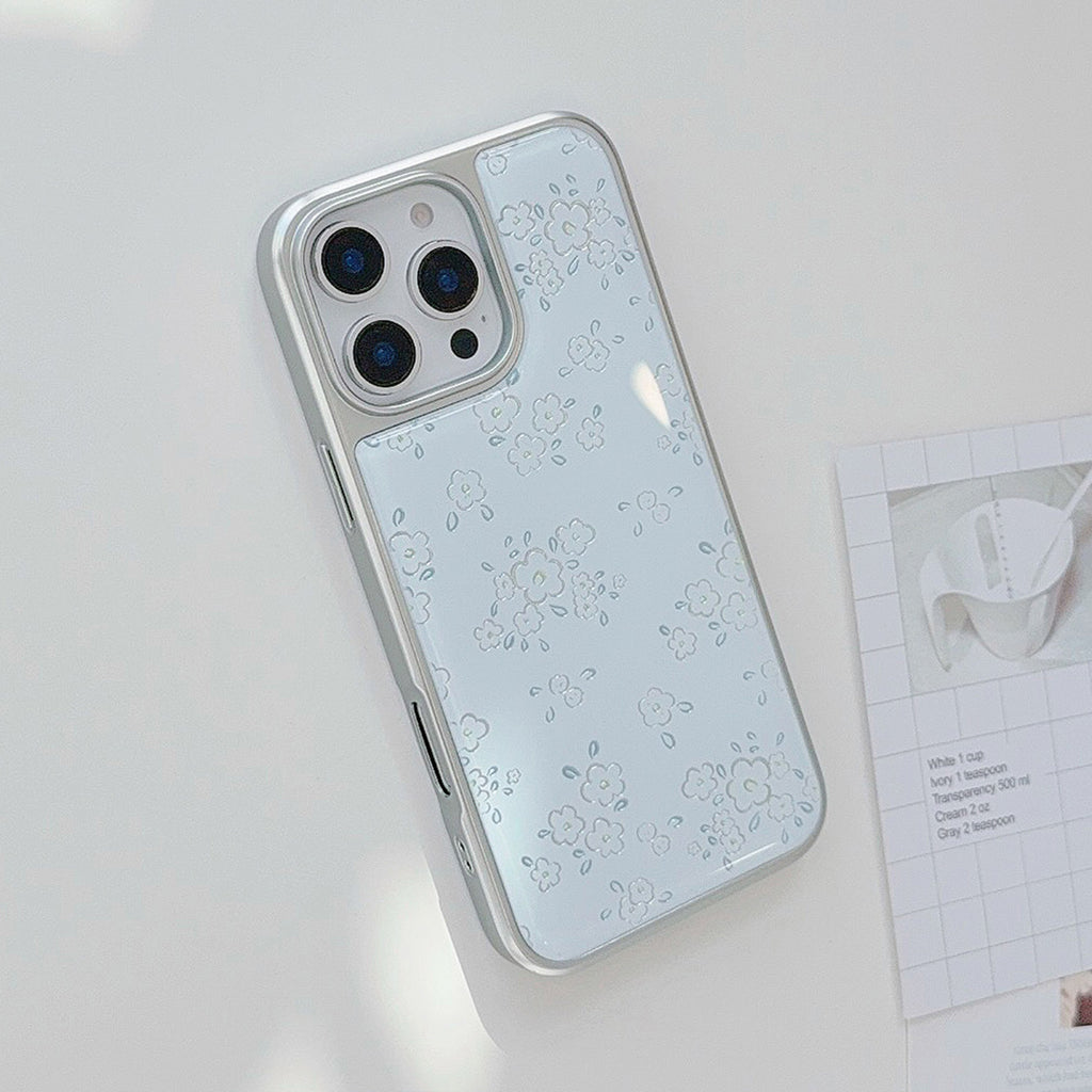 フラワープリント｜透明感iPhoneケース