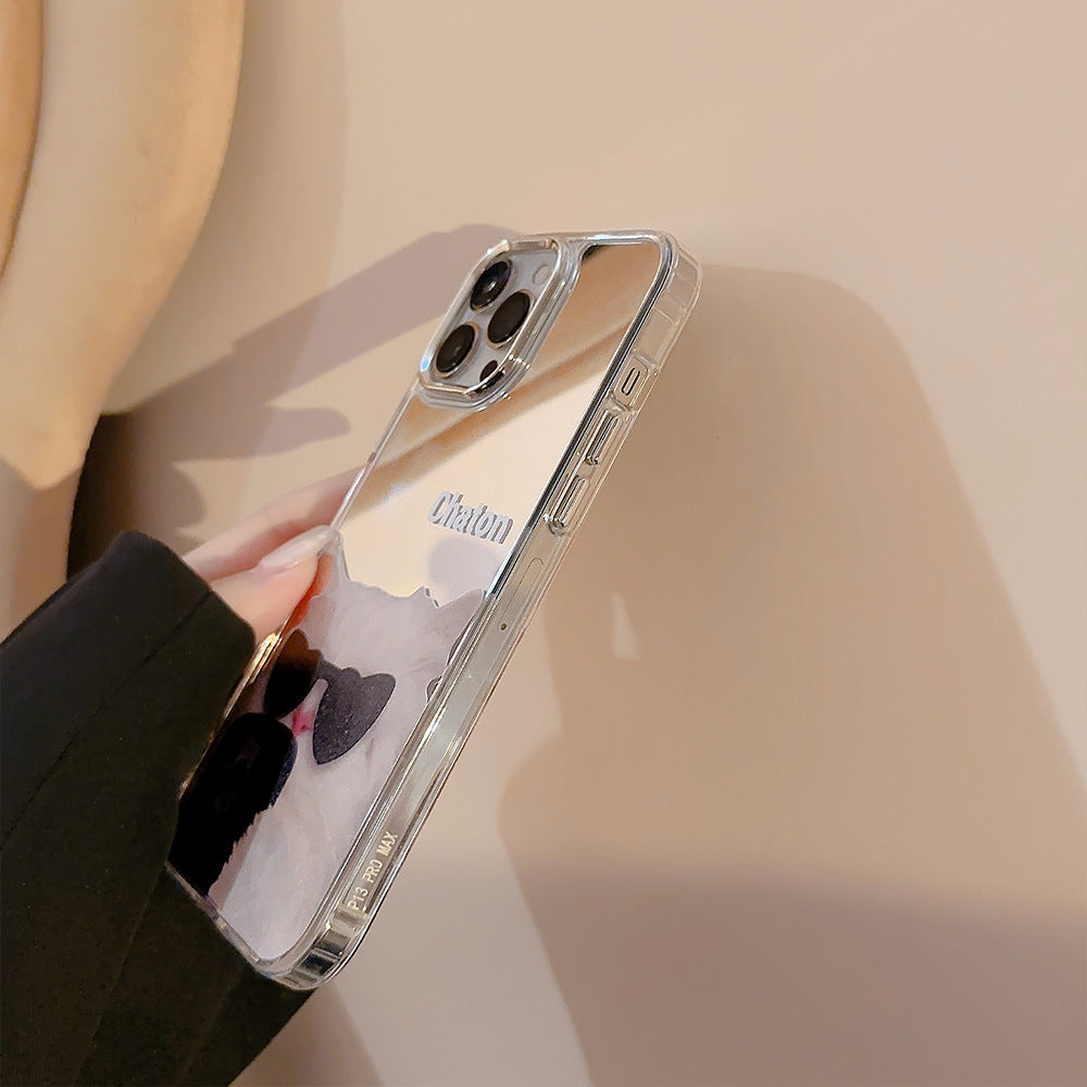 サングラスねこ｜ミラーiPhoneケース