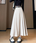 タック入りデザイン｜上品ロングスカート