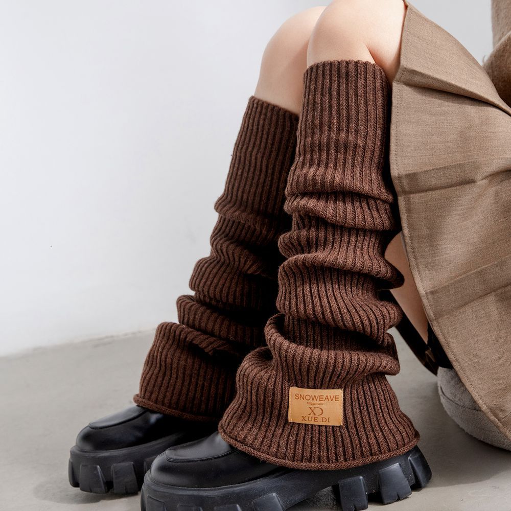 リブニットレッグウォーマー