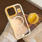 【MagSafe対応】立体レモンスタンド｜クリアiPhoneケース